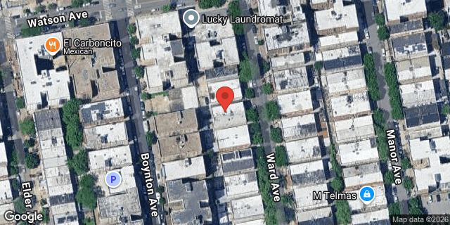 Aerial map of 1053 WARD AVENUE, Bronx