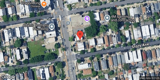 Aerial map of 904 CASTLE HILL AVENUE, Bronx