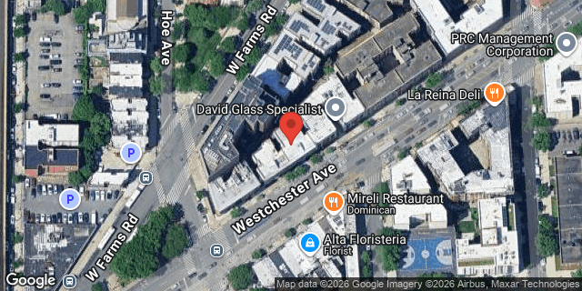 Aerial map of 1115 WESTCHESTER AVENUE, Bronx