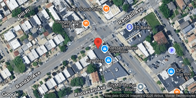 Aerial map of 3750 EAST TREMONT AVENUE, Bronx