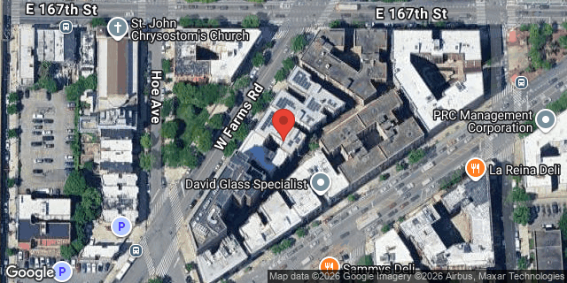 Aerial map of 1100 WEST FARMS ROAD, Bronx