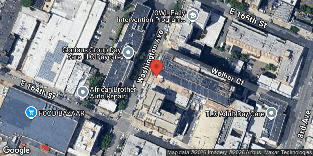 Aerial map of 1010 WASHINGTON AVENUE, Bronx