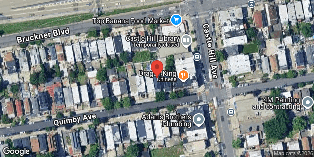 Aerial map of 2165 QUIMBY AVENUE, Bronx