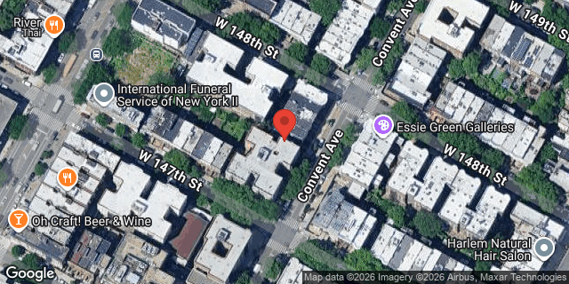 Aerial map of 408 CONVENT AVENUE, Manhattan