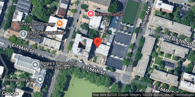 Aerial map of 793 EAST 166 STREET, Bronx