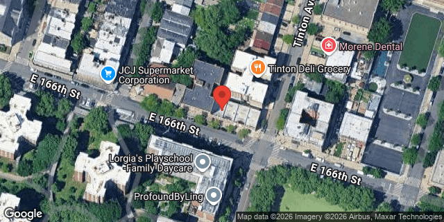 Aerial map of 769 EAST 166 STREET, Bronx