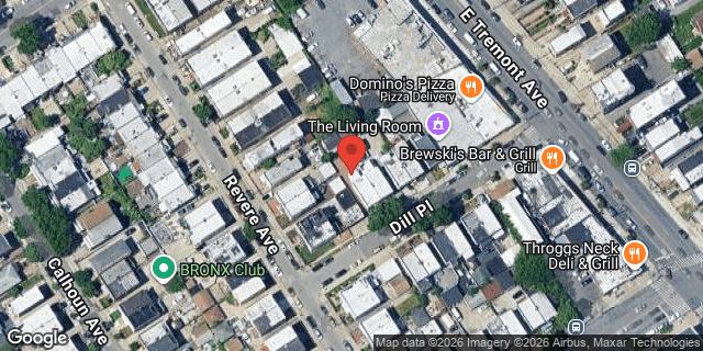 Aerial map of 2871 DILL PLACE, Bronx