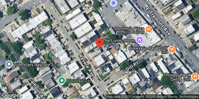 Aerial map of 728 REVERE AVENUE, Bronx