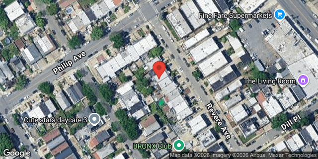 Aerial map of 757 REVERE AVENUE, Bronx
