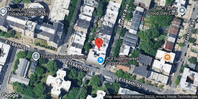 Aerial map of 1099 FOREST AVENUE, Bronx