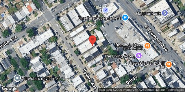 Aerial map of 736 REVERE AVENUE, Bronx