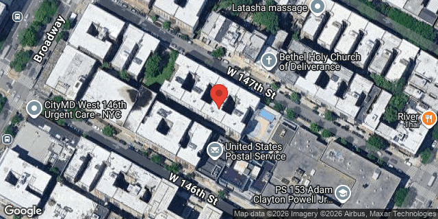 Aerial map of 526 WEST 147 STREET, Manhattan