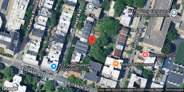 Aerial map of 1106 FOREST AVENUE, Bronx