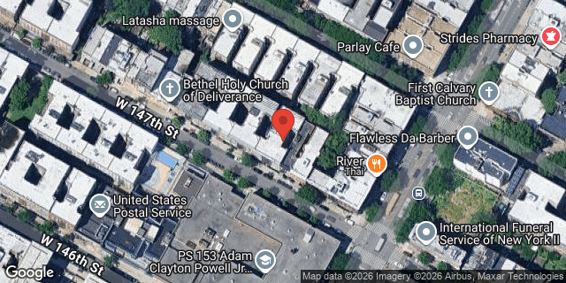 Aerial map of 507 WEST 147 STREET, Manhattan