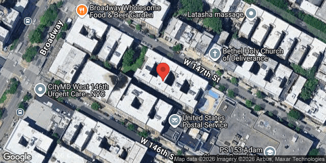 Aerial map of 530 WEST 147 STREET, Manhattan