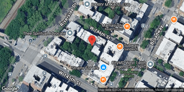 Aerial map of 606 WEST 146 STREET, Manhattan