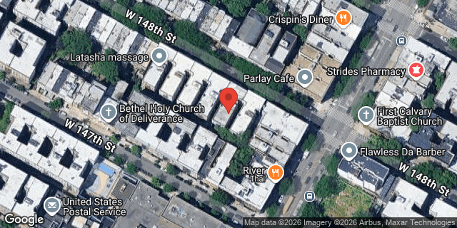 Aerial map of 506 WEST 148 STREET, Manhattan