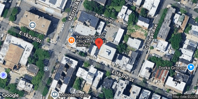 Aerial map of 283 EAST 163 STREET, Bronx