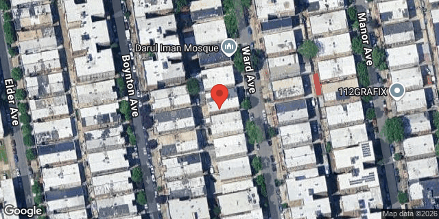 Aerial map of 1133 WARD AVENUE, Bronx