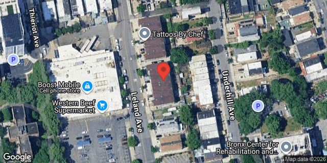 Aerial map of 1044 LELAND AVENUE, Bronx