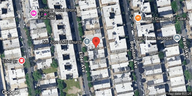 Aerial map of 1146 ELDER AVENUE, Bronx