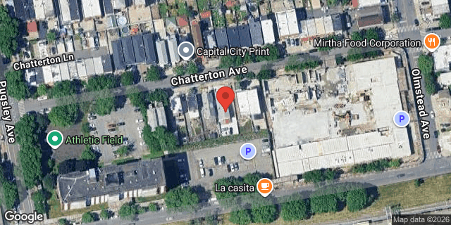 Aerial map of 2042 CHATTERTON AVENUE, Bronx