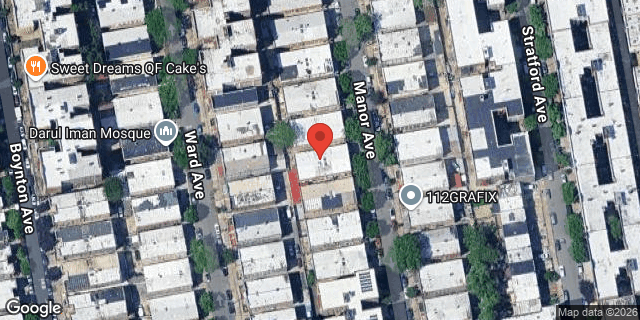 Aerial map of 1137 MANOR AVENUE, Bronx