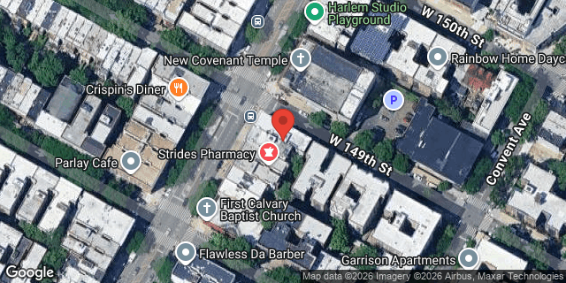 Aerial map of 1795 AMSTERDAM AVENUE, Manhattan