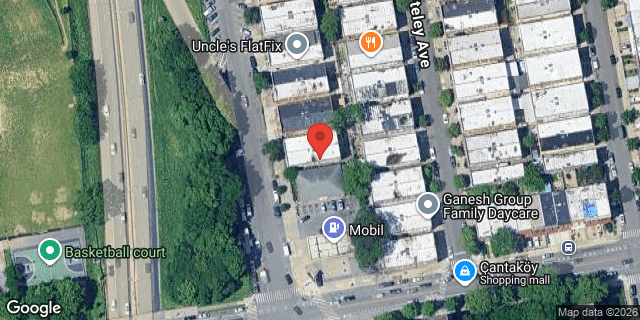 Aerial map of 1112 METCALF AVENUE, Bronx