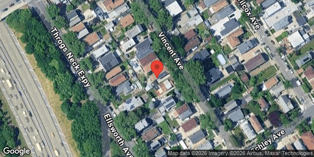 Aerial map of 631 VINCENT AVENUE, Bronx