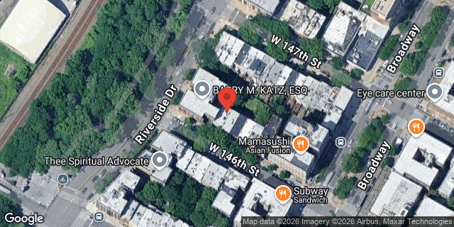 Aerial map of 613 WEST 146 STREET, Manhattan