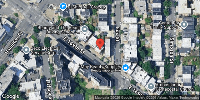 Aerial map of 917 EAST 169 STREET, Bronx