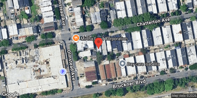 Aerial map of 2110 CHATTERTON AVENUE, Bronx