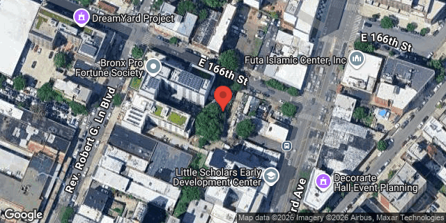 Aerial map of 500 EAST 166 STREET, Bronx