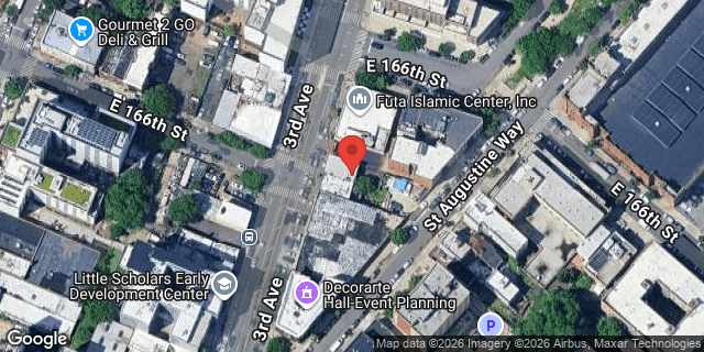 Aerial map of 3396 3 AVENUE, Bronx