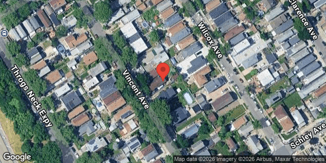 Aerial map of 632 VINCENT AVENUE, Bronx
