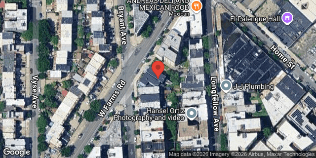 Aerial map of 1162 WEST FARMS ROAD, Bronx
