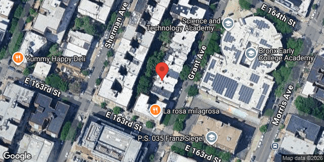 Aerial map of 949 GRANT AVENUE, Bronx