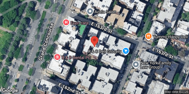 Aerial map of 180 EAST 163 STREET, Bronx