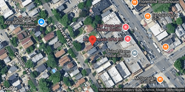 Aerial map of 826 REVERE AVENUE, Bronx