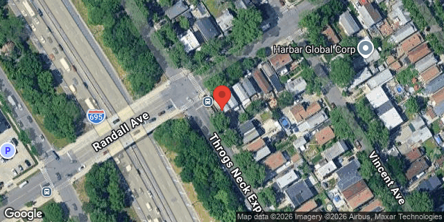 Aerial map of 3150 RANDALL AVENUE, Bronx