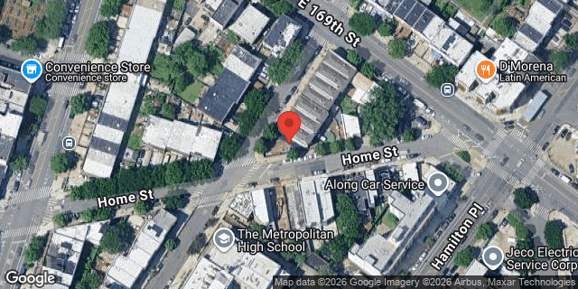 Aerial map of 1238 REV JAMES POLITE AVE, Bronx