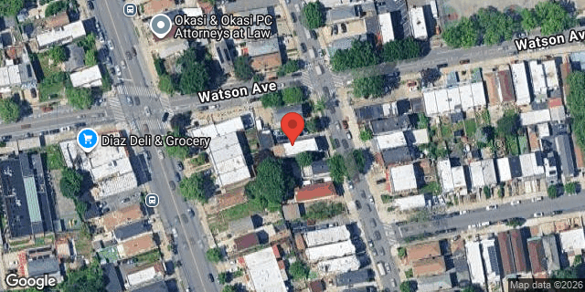 Aerial map of 1077 VIRGINIA AVENUE, Bronx