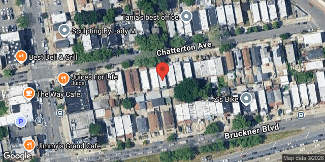 Aerial map of 2226 CHATTERTON AVENUE, Bronx