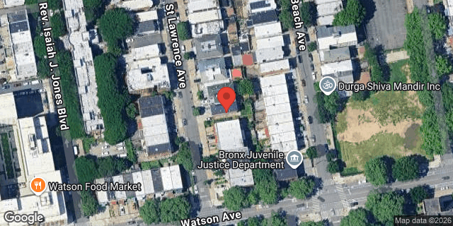 Aerial map of 1114 ST LAWRENCE AVENUE, Bronx