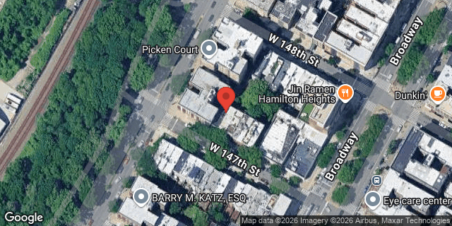 Aerial map of 617 WEST 147 STREET, Manhattan