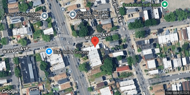 Aerial map of 1908 WATSON AVENUE, Bronx