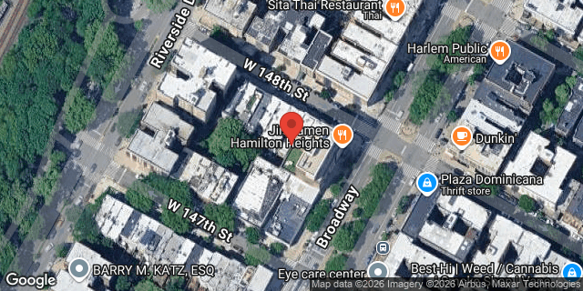 Aerial map of 606 WEST 148 STREET, Manhattan