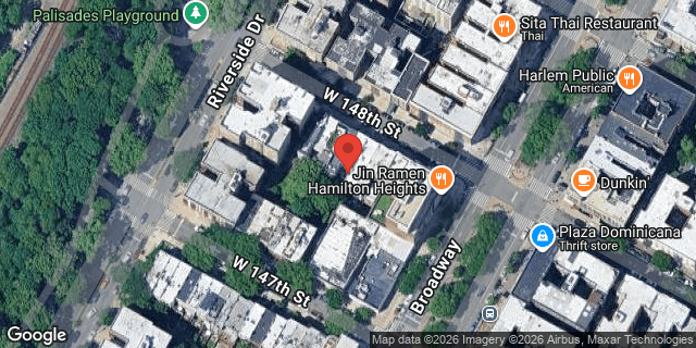Aerial map of 612 WEST 148 STREET, Manhattan