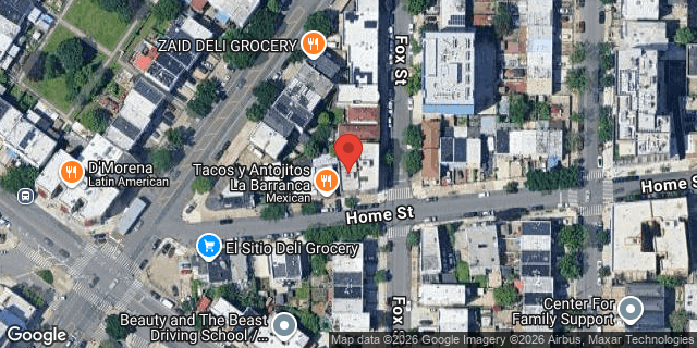 Aerial map of 903 HOME STREET, Bronx